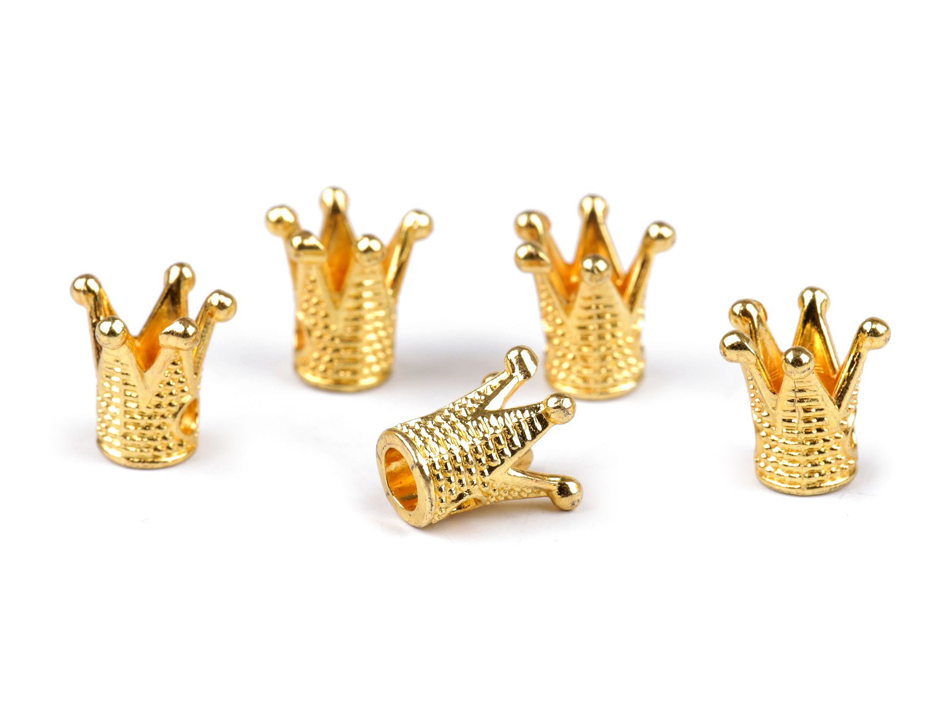Kovová korunka 10 × 10 mm, zlatá Kovová korunka 10 × 10 mm, zlatá